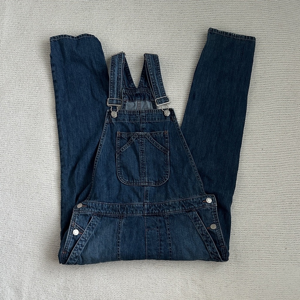 GAP Long Denim Overalls Dark Blue Size XS